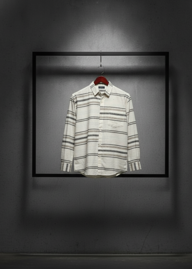 Signature Striped Shirt - Ivory Edition