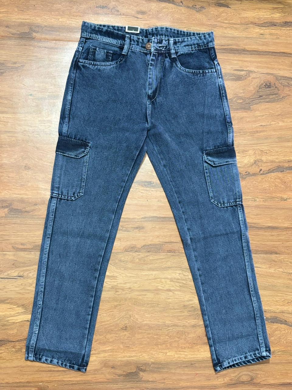 blue 6pocket baggy jeans