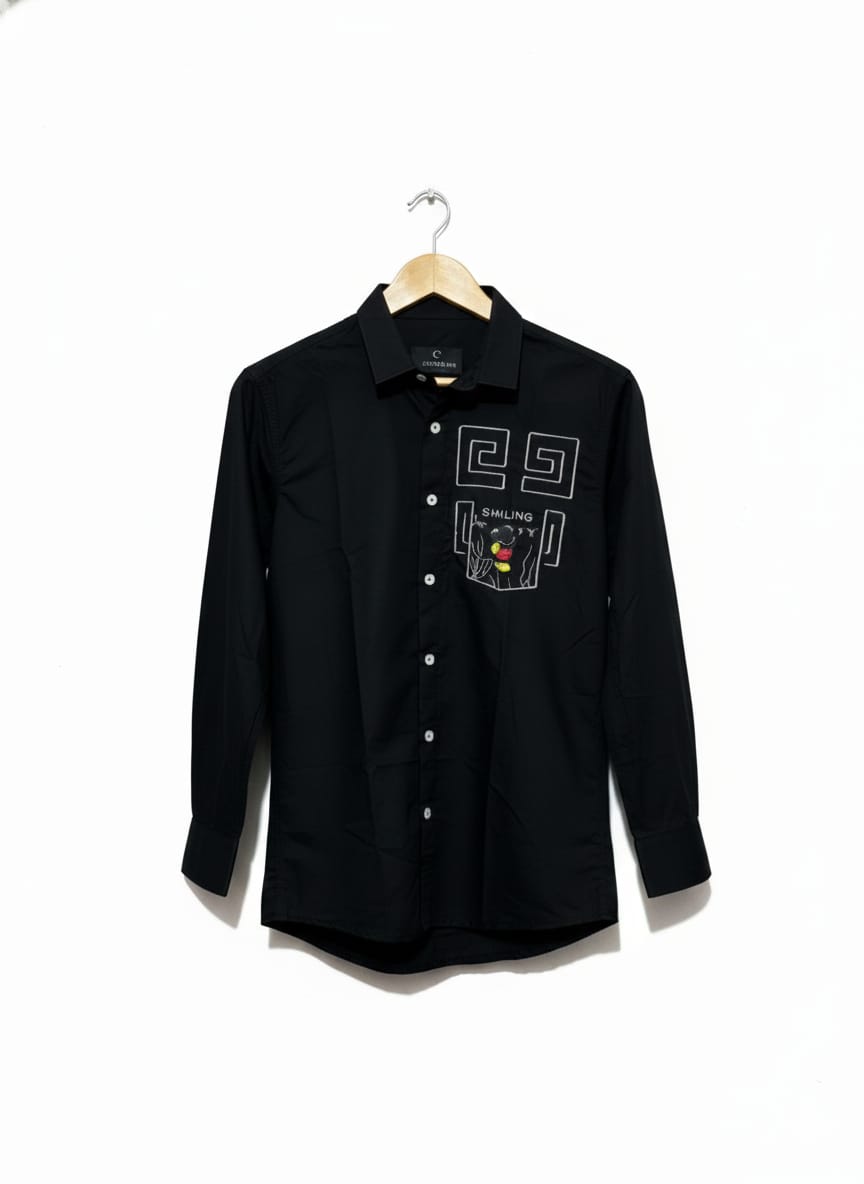 Formal black shirt