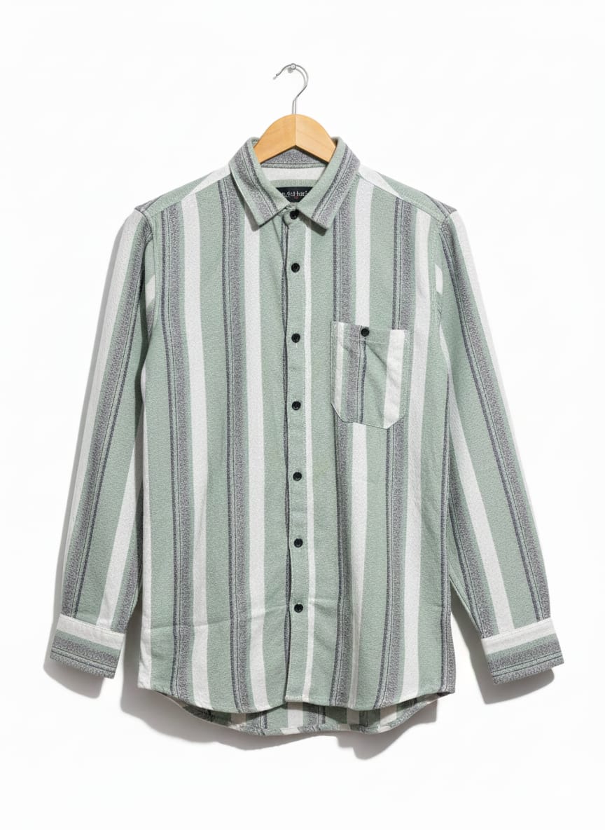 Green formal shirt