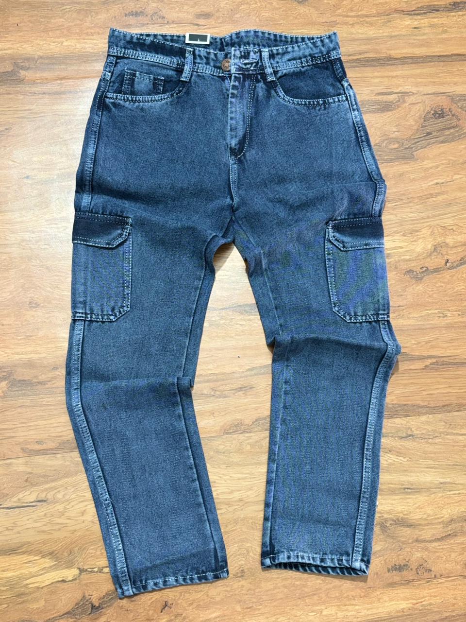 blue 6pocket baggy jeans