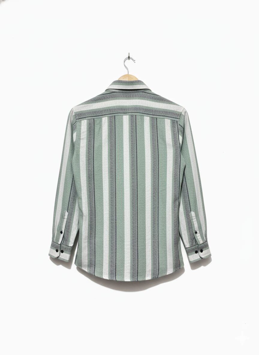 Green formal shirt